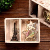 金属巴黎埃菲尔铁塔玻璃星星许愿瓶礼盒七彩闪光学生情侣生日礼物