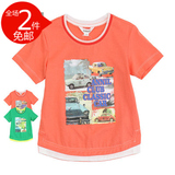安奈儿男童装2015夏季新款 正品 纯棉圆领短袖针织衫T恤AB521391