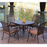 欧式铸铝桌椅 休闲户外桌椅庭院花园露台阳台组合咖啡酒吧桌热销