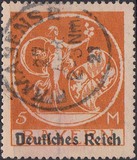 外国邮票 德国巴伐利亚1920年人物信销加盖全戳1枚 上品 GER112