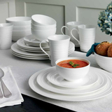 外贸瓷器西餐陶瓷餐具套装纯白餐具套装碗碟盘子牛排餐具套装