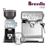Breville铂富 意式半自动咖啡机 BES840 定量磨豆机BCG800 拉花杯