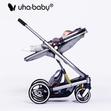 uhababy婴儿推车高景观可躺可坐折叠宝宝婴儿车手推车童车