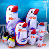 充气不倒翁玩具不倒翁企鹅充气玩具批发儿童玩具充气PVC玩具8款