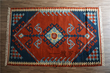 纯羊毛手工编织地毯 地中海/波斯地毯 彩色几何图形羊毛地毯