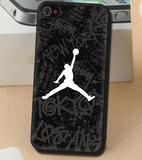 jordan飞人乔丹 iphone5/5S手机壳苹果4/4S AJ磨砂荧光个性保护套