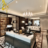 新中式实木沙发组合现代中式客厅沙发中国风别墅样板房家具