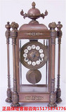 闹钟>>挂钟西洋古董钟表－欧式金属雕花人物机械机芯大座钟