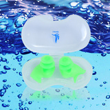 游泳硅胶鼻夹防水专业成人螺旋儿童游泳装备配件专用用品耳塞