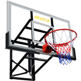 SBA305/030成人户外墙壁篮球架子升降室内透明篮板标准篮球框户外
