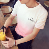 青少年韩版短袖体恤夏季阳光帅气暖男装初中高中学生潮流纯棉t恤