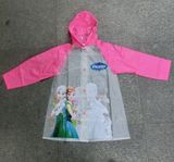 迪士尼冰雪奇缘儿童雨衣女2015新款韩国学生女童雨披