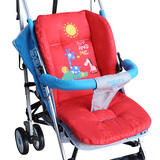 婴儿手推车棉垫加厚全棉双面伞车婴儿童车配件餐椅通用防滑坐垫子
