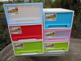 加厚包邮单层抽屉式自由组合柜子彩色大号塑料收纳箱抽屉柜储物箱