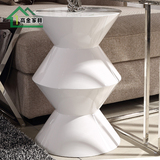 现代简约实木创意个性沙发边几角几圆形角电话几移动边桌子小茶几