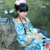 儿童古装太平公主演出服贵妃皇后拖尾服装唐朝仙女装汉服摄影写真