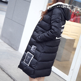 尚衣郡2015韩版冬装新款羽绒棉衣女过膝长款加厚大衣宽松女装包邮