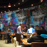 3D大型壁画 彩色抽象立体方块墙纸KTV酒吧网吧包厢玄关无纺布壁纸