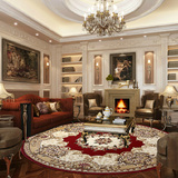 3D立体雕花欧式圆形地毯客厅茶几沙发卧室书房餐厅地毯