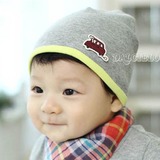 韩版新款 小汽车婴儿童帽子 宝宝春秋套头帽 韩版包头