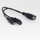 可外接电源转接线/OTG数据线三星/小米手机OTG线带USB供电数据线