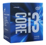 Intel/英特尔 i3 6100 中文盒装CPU 六代处理器 LGA1151 3.7G主频