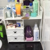 桌面化妆品收纳盒整理浴室防水收纳架梳妆台储物柜