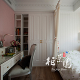 上海定制衣柜飘窗柜玄关柜衣帽间儿童房书房定制组合书桌定做