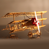 创意玩具 3D立体拼图DIY二战福克飞机军事金属拼装模型 桌面摆件