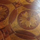 橡木沙比利实木复合拼花地板荷塘月色仿古拼花地板背景墙地暖地热