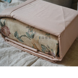 新特惠外贸床上用品亚麻印花埃及棉AB版双人1.8床单四件套玫瑰园