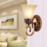 经典热卖欧式壁灯卧室床头灯复古客厅壁灯古铜色单头浴室镜前灯