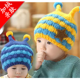 韩版儿童帽子宝宝帽冬季新生儿套头帽婴儿帽子秋冬男女毛绒帽加绒