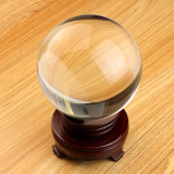 透明水晶球个性摆件风水球招财装饰工艺品现代客厅摆设水晶摄影球