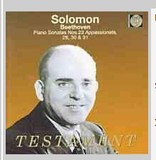 现货 Testament SBT1192 贝多芬 钢琴奏鸣曲 所罗门 Solomon CD