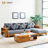 简约客厅家具 小户型中式多功能组合左右转角可拆洗布艺沙发特价