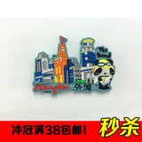 上海外滩旅游纪念品冰箱贴软胶磁铁硅胶中国风熊猫特色礼品送老外