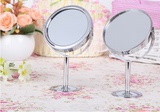 批发金属小号台式镜子 双面化妆镜 随身梳妆镜 放大功能促销礼品