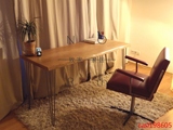 北欧简约电脑桌小户型单人双人电脑桌实木书房卧室简易书桌写字台