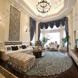 简约现代时尚欧式宜家地毯客厅茶几沙发地毯卧室床边手工圆形地毯