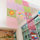 幼儿园教室装饰吊饰 学校环境布置手工纸藤编壁饰玄关创意挂饰