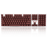i-rocks IK6-WE键盘 红白色 透明水晶无框 仿机械手感有线USB接口