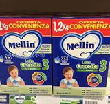 新店促销！意大利代购原装Mellin美林婴幼儿宝宝奶粉3段三段1200g