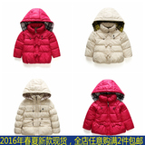 韩国bp女童棉衣 加厚羽绒棉外套 棉袄英伦风高端宝宝冬装外贸原单