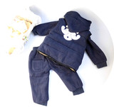 2-5岁韩版冬款童装男童女童小童宝宝加厚三件套套装休闲运动套装