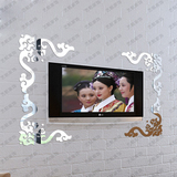 中式花边角花 亚克力镜面立体墙贴 客厅吊顶电视背景墙装饰边框