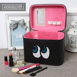 韩国大容量化妆箱手提便携收纳盒小号化妆品袋可爱小方包 化妆包