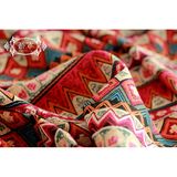 棉麻布料田园波西米亚复古民族风格纯棉棉布面料桌布沙发服装面料