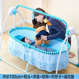 婴儿电动摇篮摇床新生儿自动摇床摇篮摇椅加大摇摇床宝宝床婴儿床
