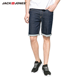 JackJones杰克琼斯新款含莱卡弹力水洗男夏季牛仔短裤C|216243006